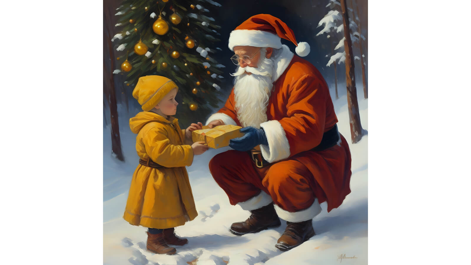 Дед Мороз дарит подарки